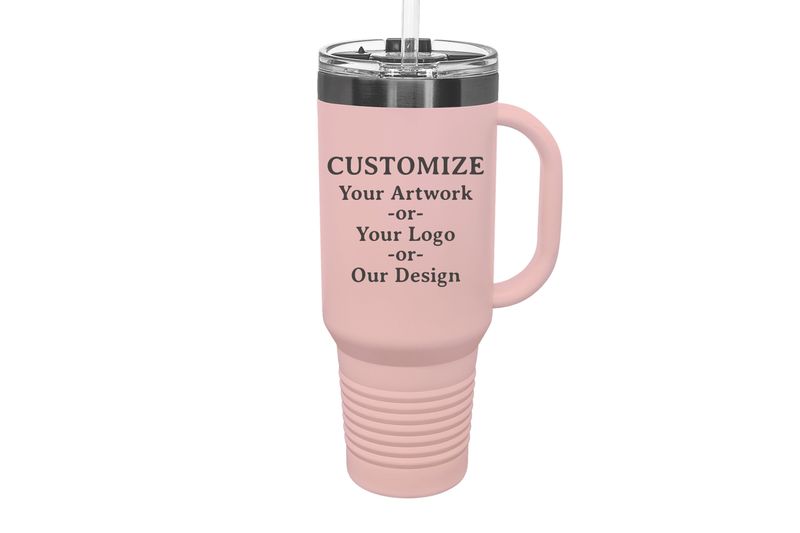 40 oz CUSTOMIZE with Ghost Black ION-Plated Engraving Tumbler