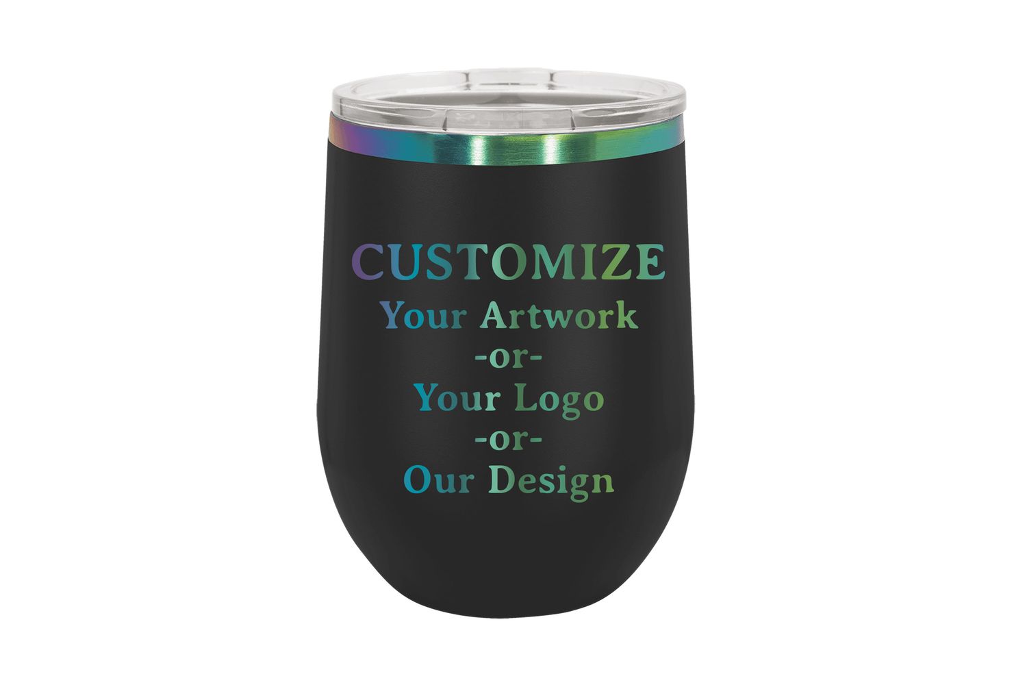 12 oz CUSTOMIZE Black or White Prism Laser Engraving