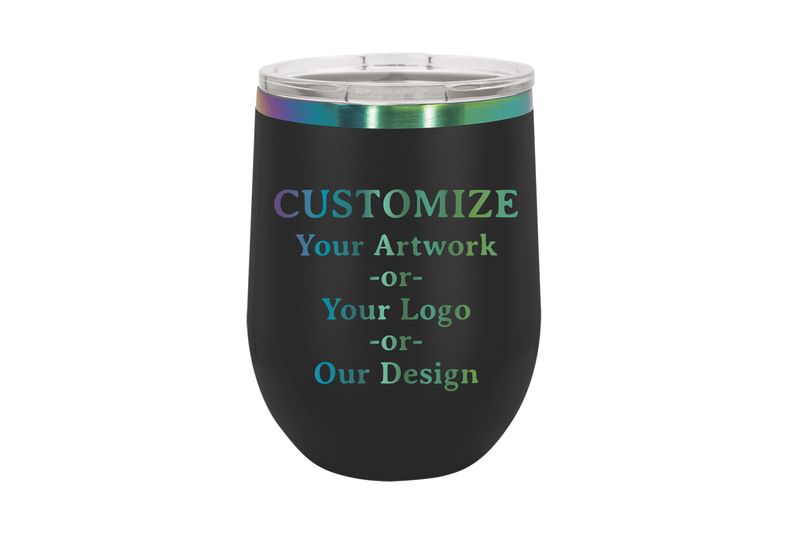 12 oz CUSTOMIZE Black or White Prism Laser Engraving