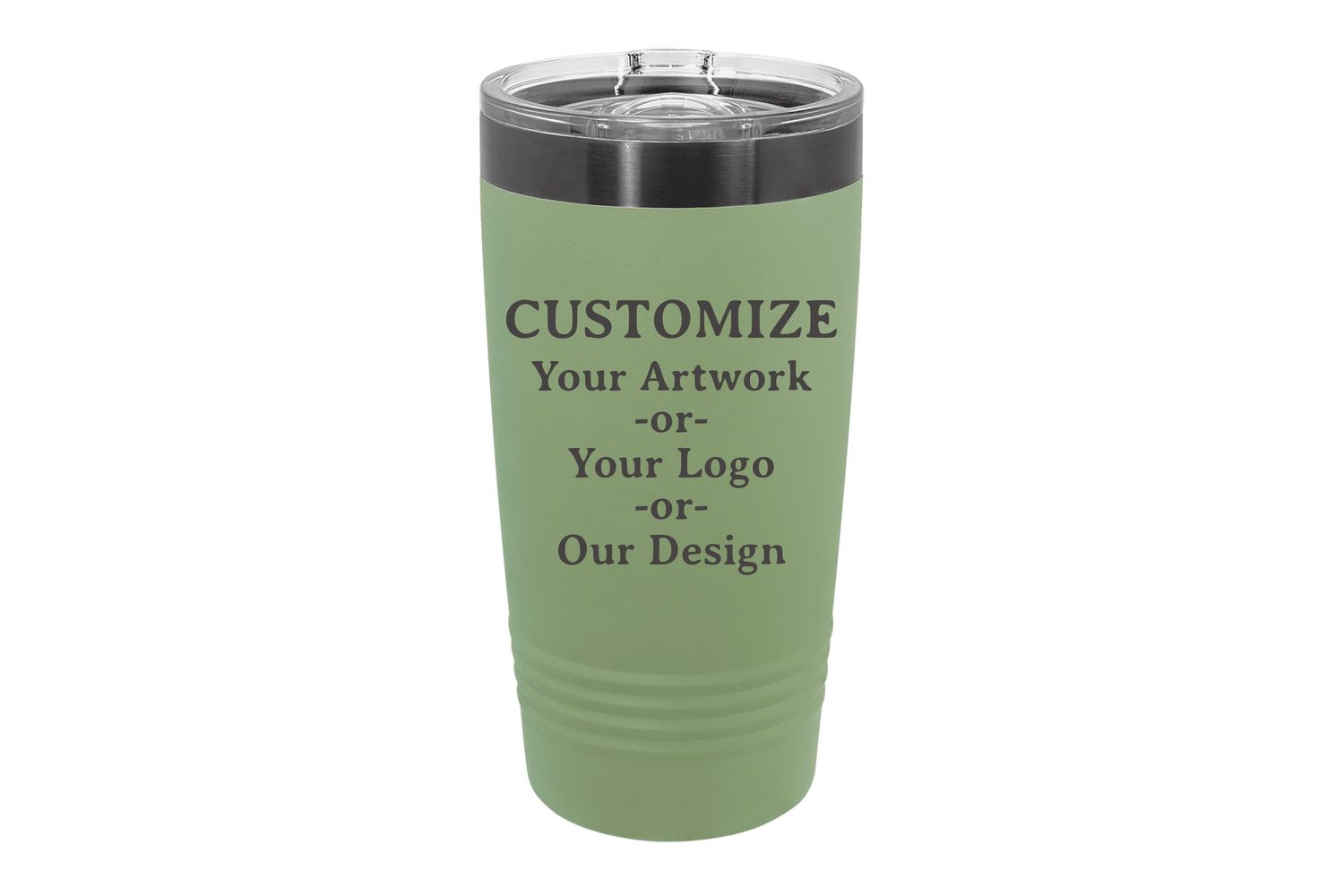 20 oz CUSTOMIZE with Ghost Black ION-Plated Engraving Tumbler