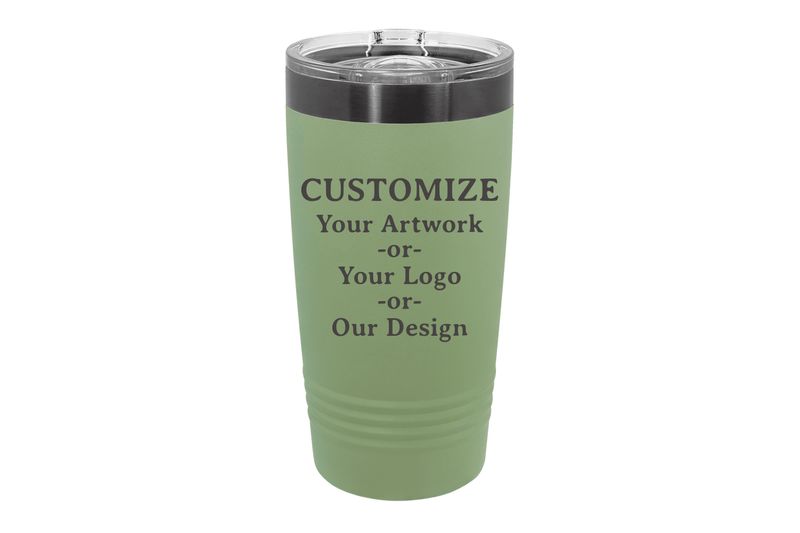 20 oz CUSTOMIZE with Ghost Black ION-Plated Engraving Tumbler