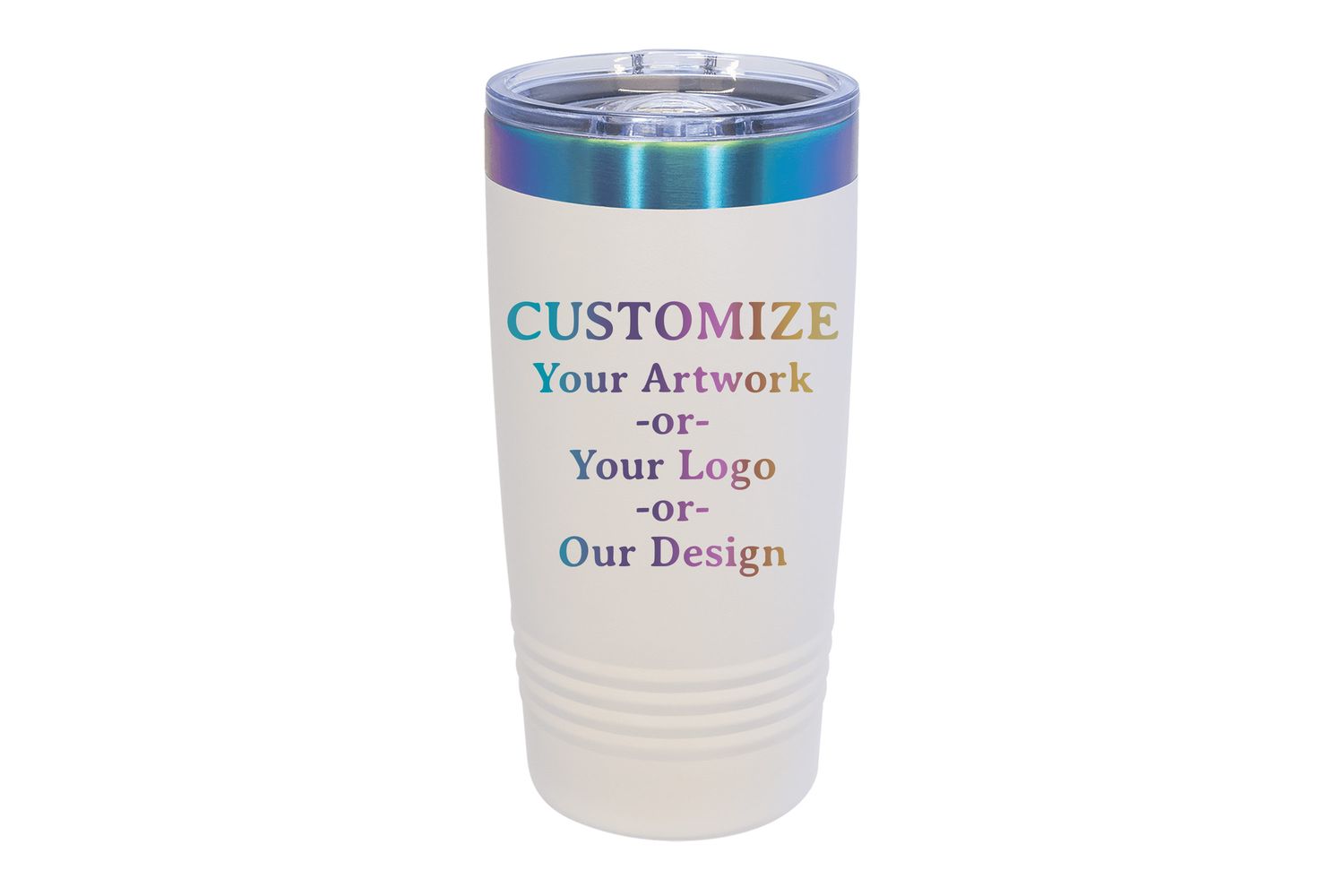 20 oz CUSTOMIZE Black or White Prism Laser Engraving