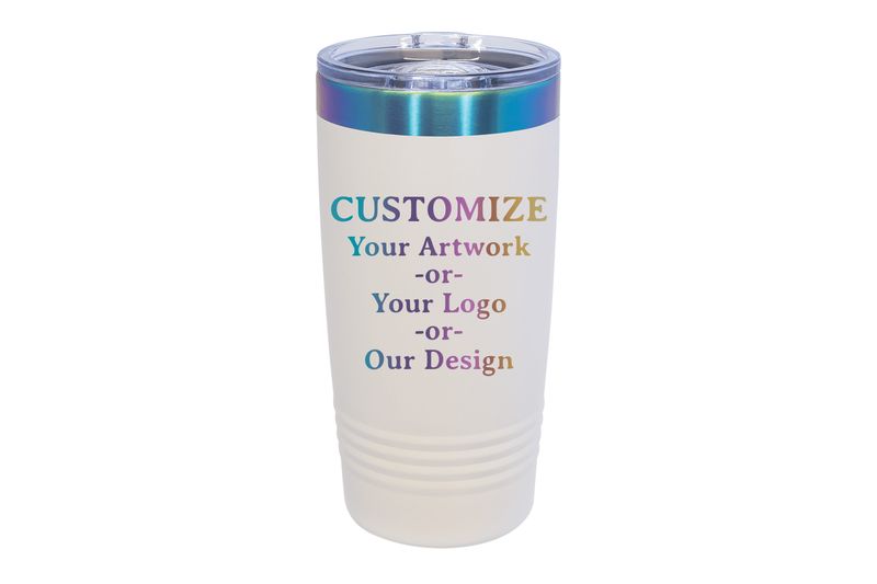 20 oz CUSTOMIZE Black or White Prism Laser Engraving