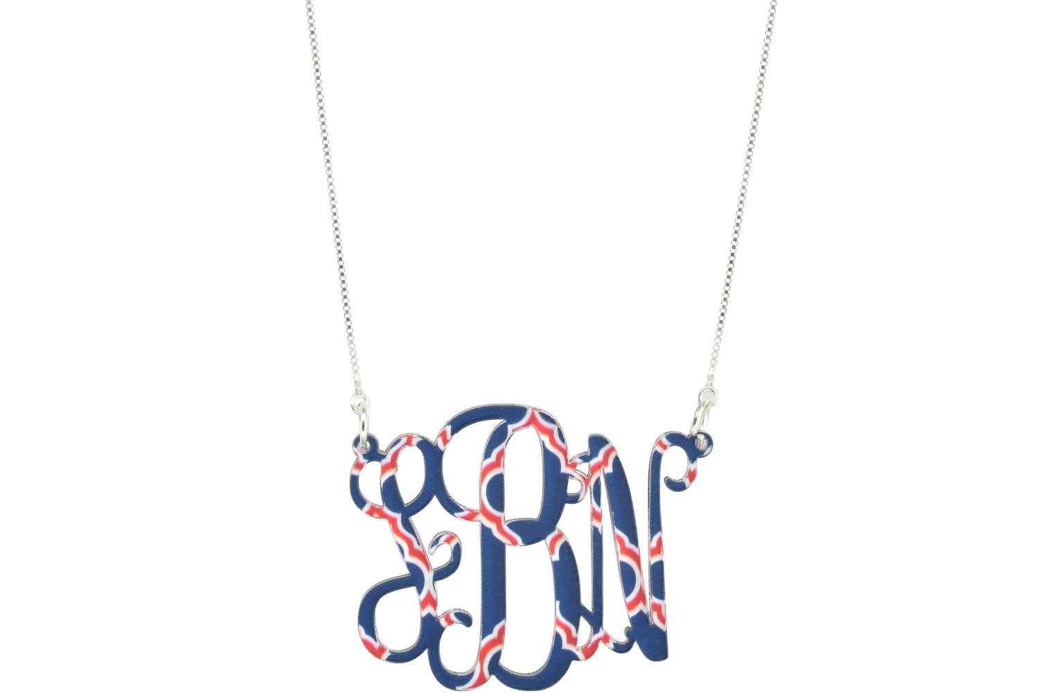 Basic Script Monogram with Duo Necklace
