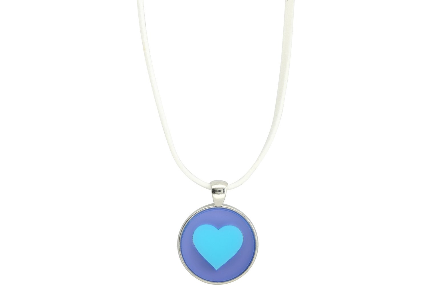 Heart Pendant Intricate Style on Suede Leather Cord Necklace