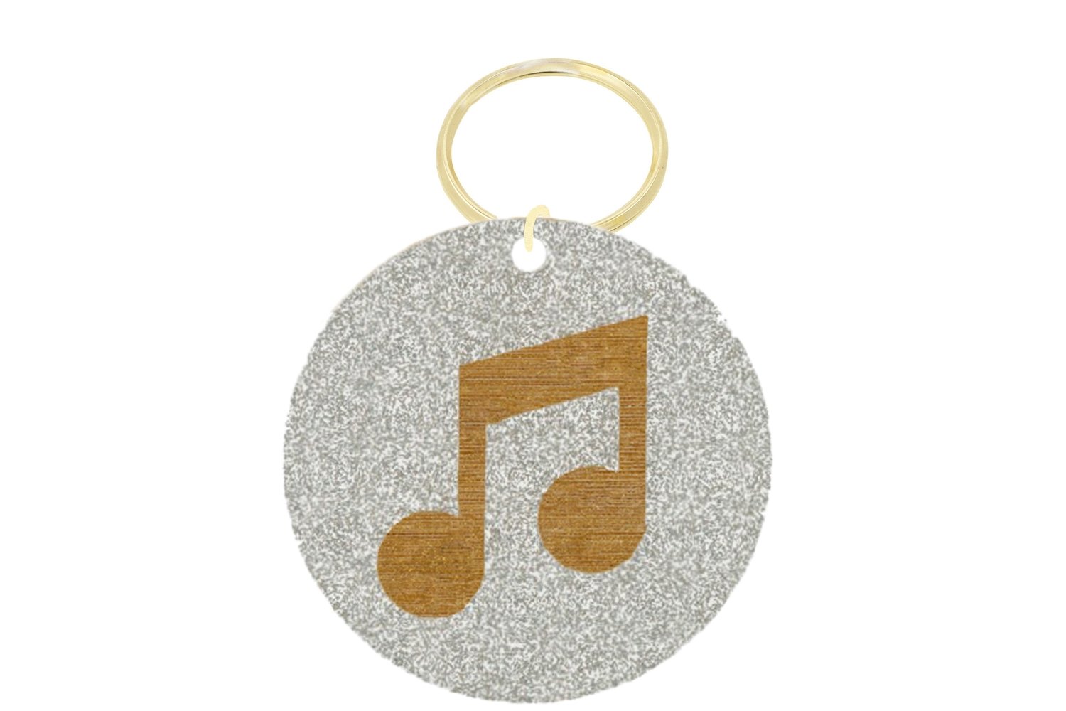 Music Note Subtle Refined with Paint Key Ring (Starting at $28.00)