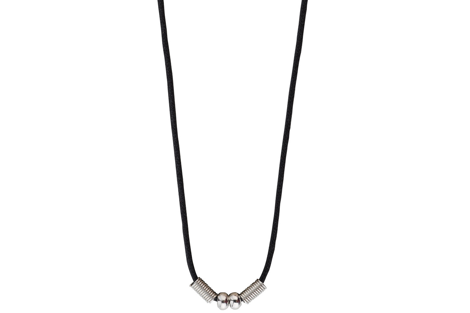 Black PVC Cord Necklace