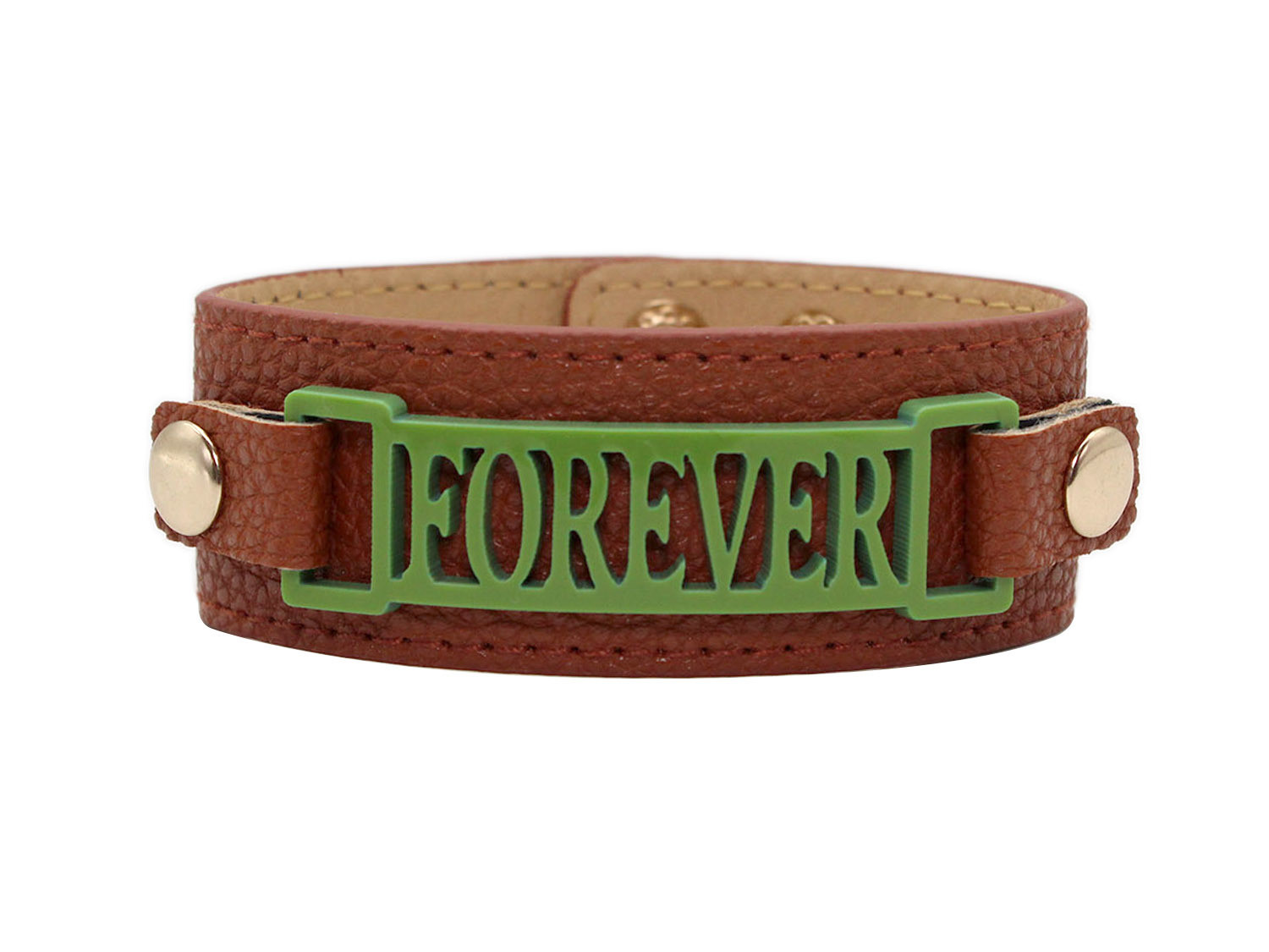 Classic Cuff with Zoe Style Plaque "Forever"