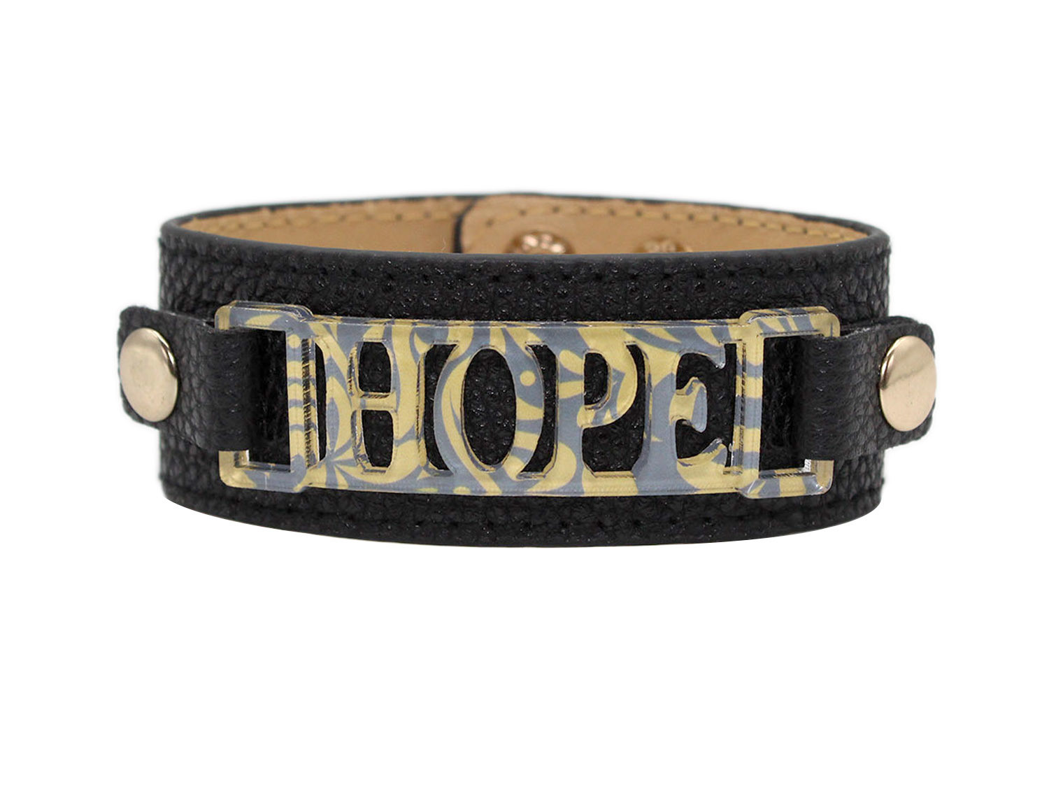 Classic Cuff with Zoe Style Plaque "Hope"