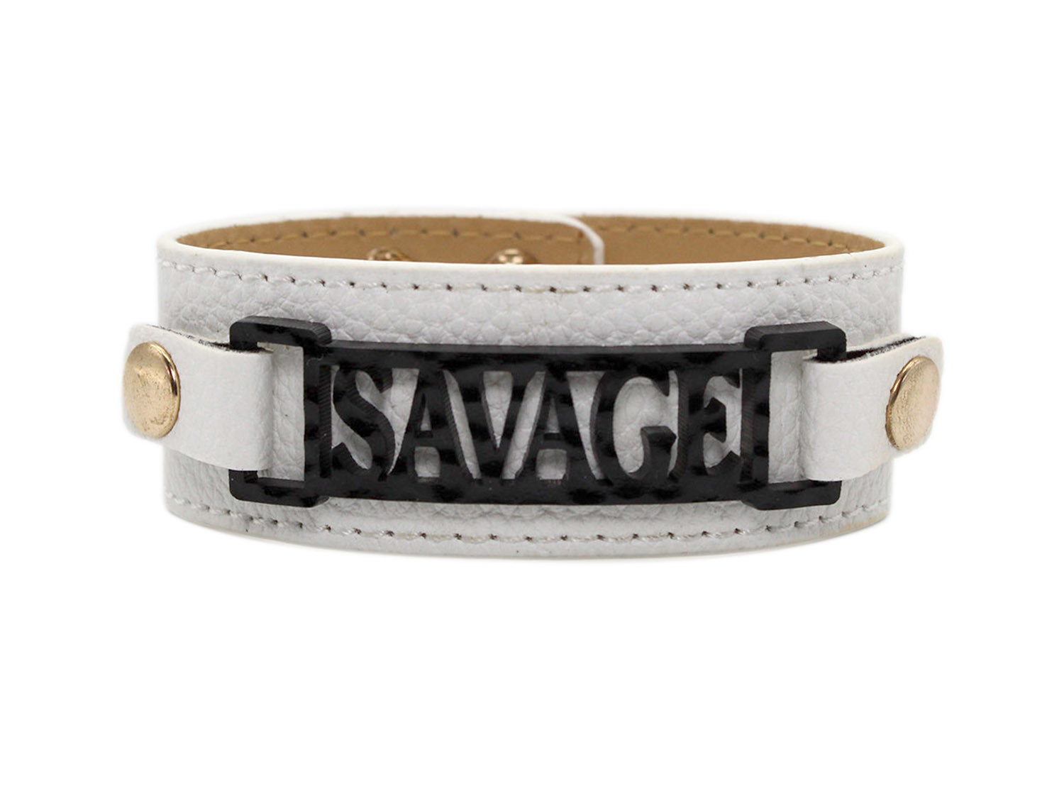 Classic Cuff with Zoe Style Plaque "Savage"