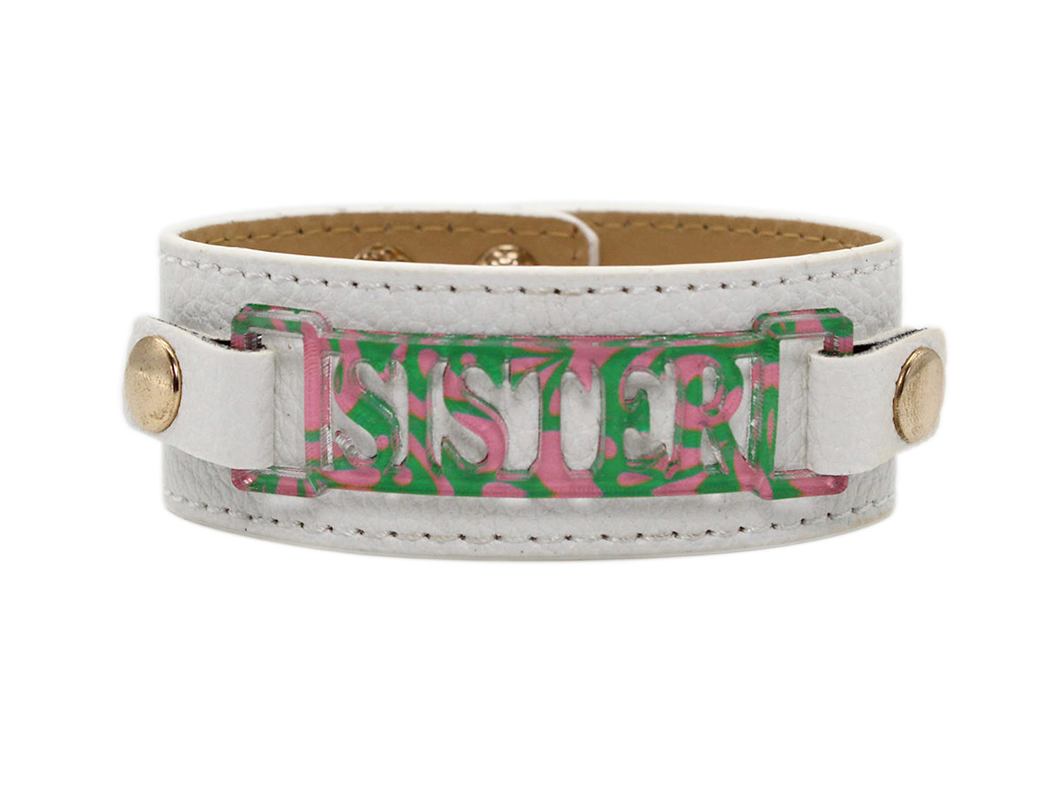 Classic Cuff with Zoe Style Plaque "Sister"