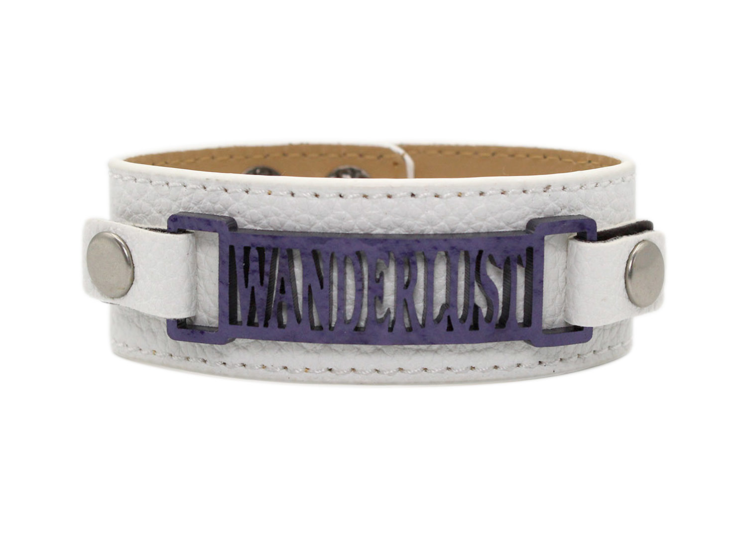 Classic Cuff with Zoe Style Plaque "Wanderlust"