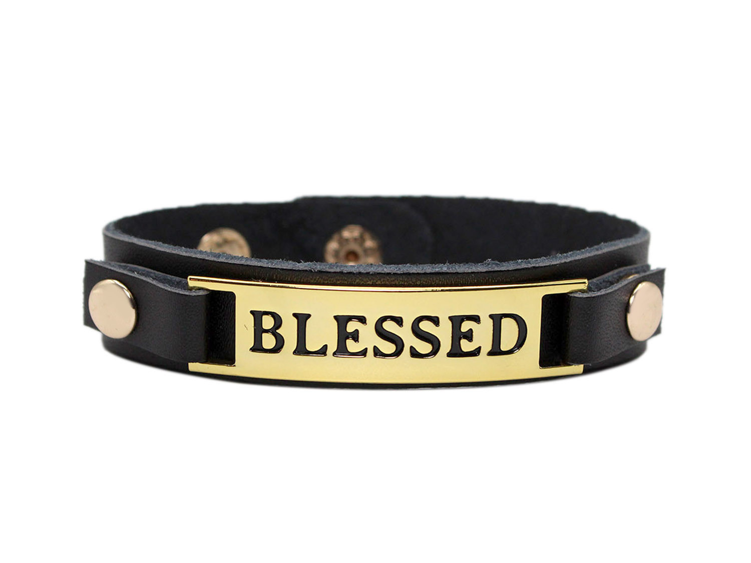 Metropolitan Cuff with Metal Plaque "Blessed"