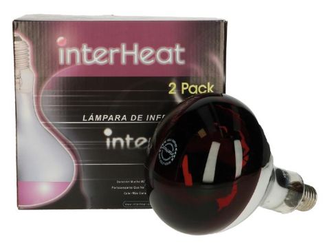 2-pack InterHeat Infared Lamp (Red)