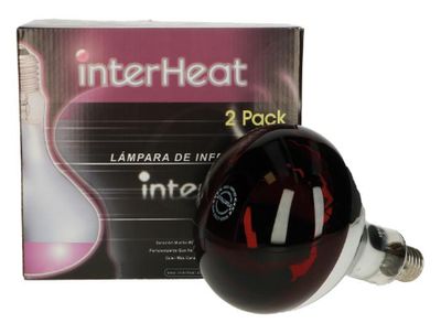 2-pack InterHeat Infared Lamp (Red)