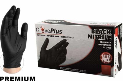 Bk Nitrile PF Gloves 100s