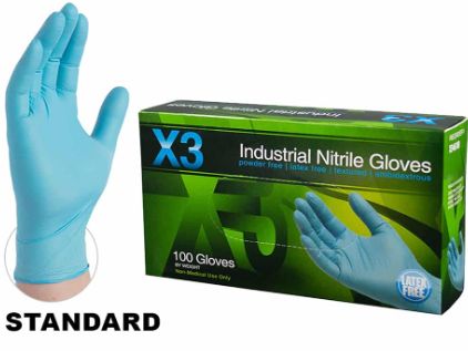 Bl Nitrile PF Gloves 100s