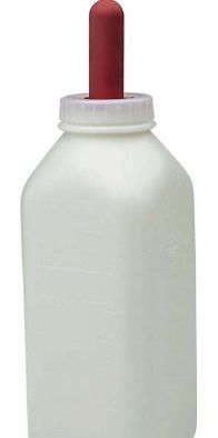Calf Bottle w/ Snap on Nipple 2qt