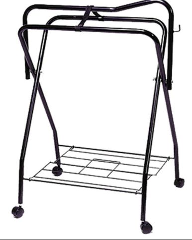 Folding Saddle Stand with Castors