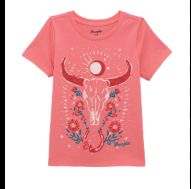 Girls Short Sleeve Graphic T-Shirt - Red