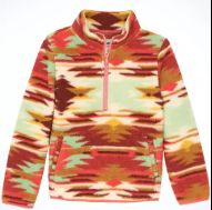 Girls Sherpa Sip AZT Pink and Green