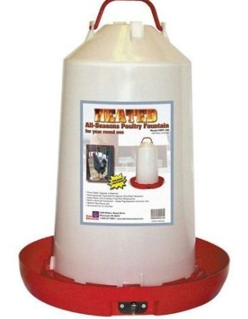 Heated Plst Poultry Fount 3gal