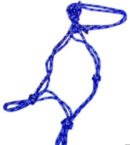 Knotted Cord Halter 5/16"