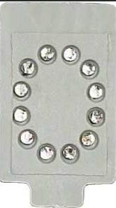 Livestock Tattoo Letter O 3/8