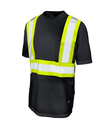 Micro Mesh Short Sleeve Safety T-Shirt w/Pocket (2)