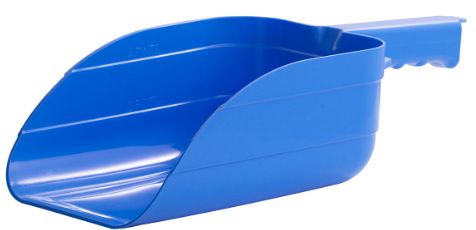 Plastic Feed Scoop, Colour: Blue