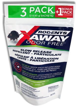 Rodents Away Odor Free 4 pk
