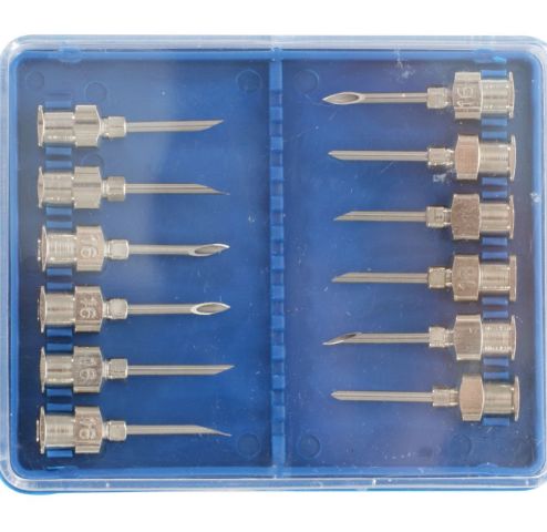 Stainless Steel Needles 12pk 18x1/2