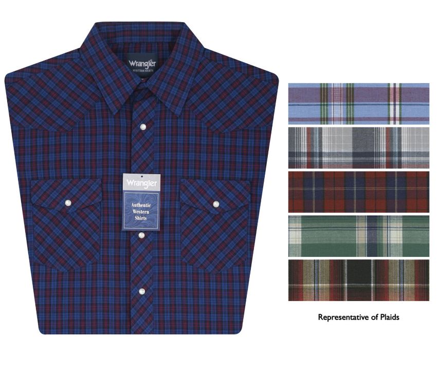 Sport Western Snap Shirt - Long Sleeves (Big &amp; Tall Sizes) - Assorted - Assorted