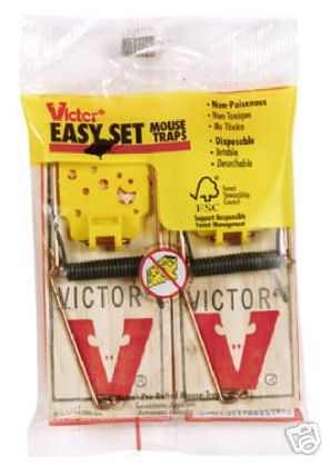Victor Wooden Mouse Traps 2 Pk