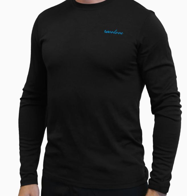 Woolove Mens 100% merino long Sleeve Shirt.
