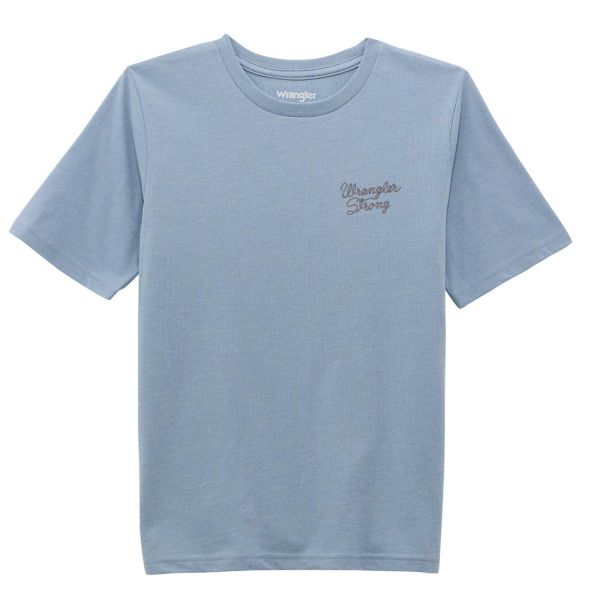 Wrangler® Boys Short Sleeve T-Shirt - Ashley Blue Heather