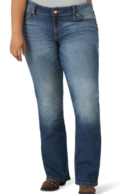 Wrangler Retro® Mae Jean - Mid Rise - Plus Size - Dark Blue
