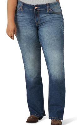 Wrangler Retro® Mae Jean - Mid Rise - Plus Size - Dark Blue