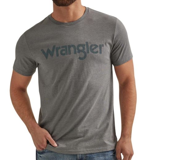 Wrangler® Year-Round Short Sleeve T-Shirt - Regular Fit - Graphite Heather