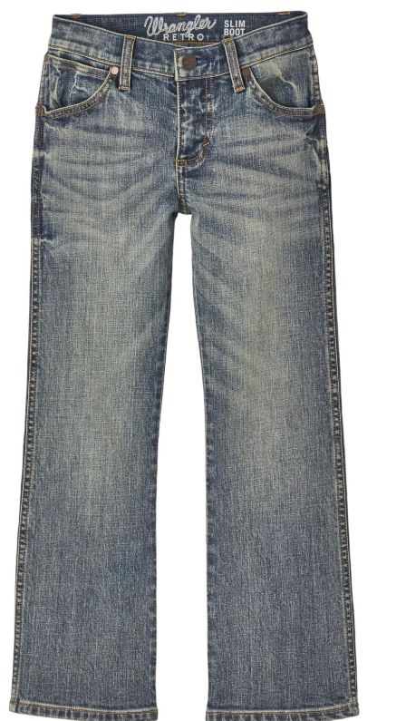WRG Western Boys Retro Slim Boot Greeley