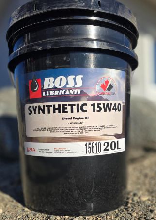 15W40 Synthetic Diesel ,  20L $6.50/L + $0.18/L EHC