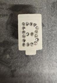 Livestock Tattoo Letter B 3/8