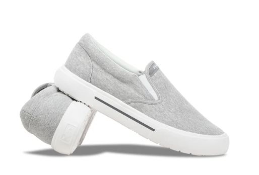 Fishooz Men's Sunwashed Slip-on Grey and white