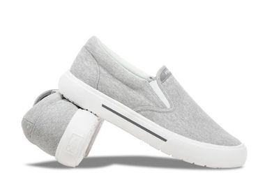 Fishooz Men's Sunwashed Slip-on Grey and white