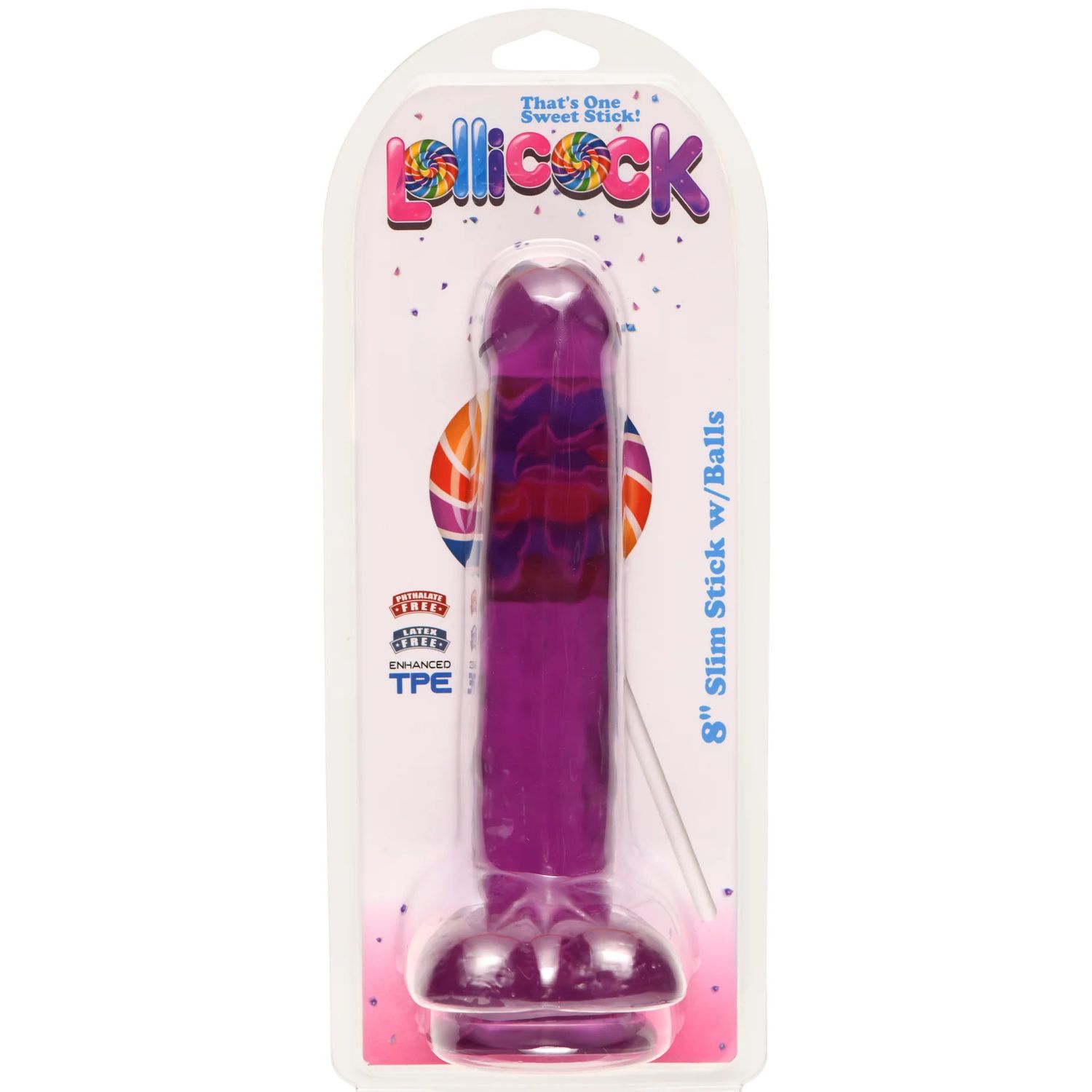 8" Slim Stick w/ Balls - Grape Ice