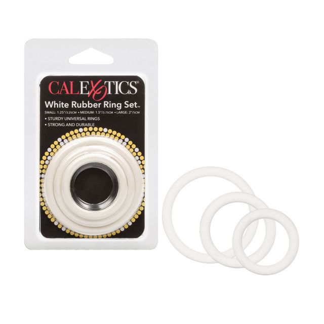 White Rubber Ring - 3 Piece Set