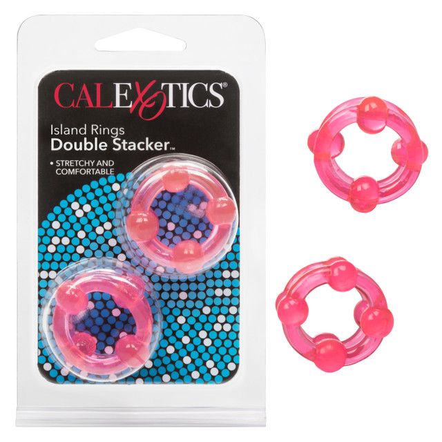 Island Rings Double Stacker - Pink