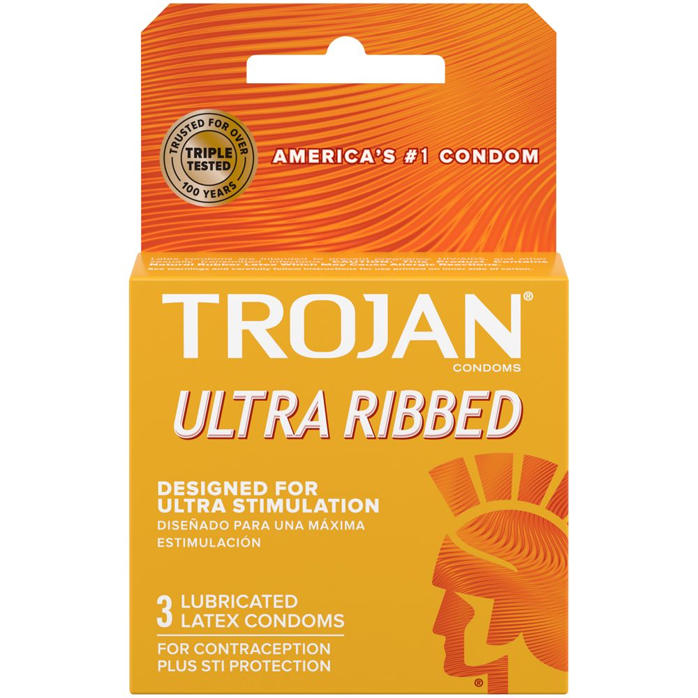 Trojan - Ultra Ribbed - 3ct