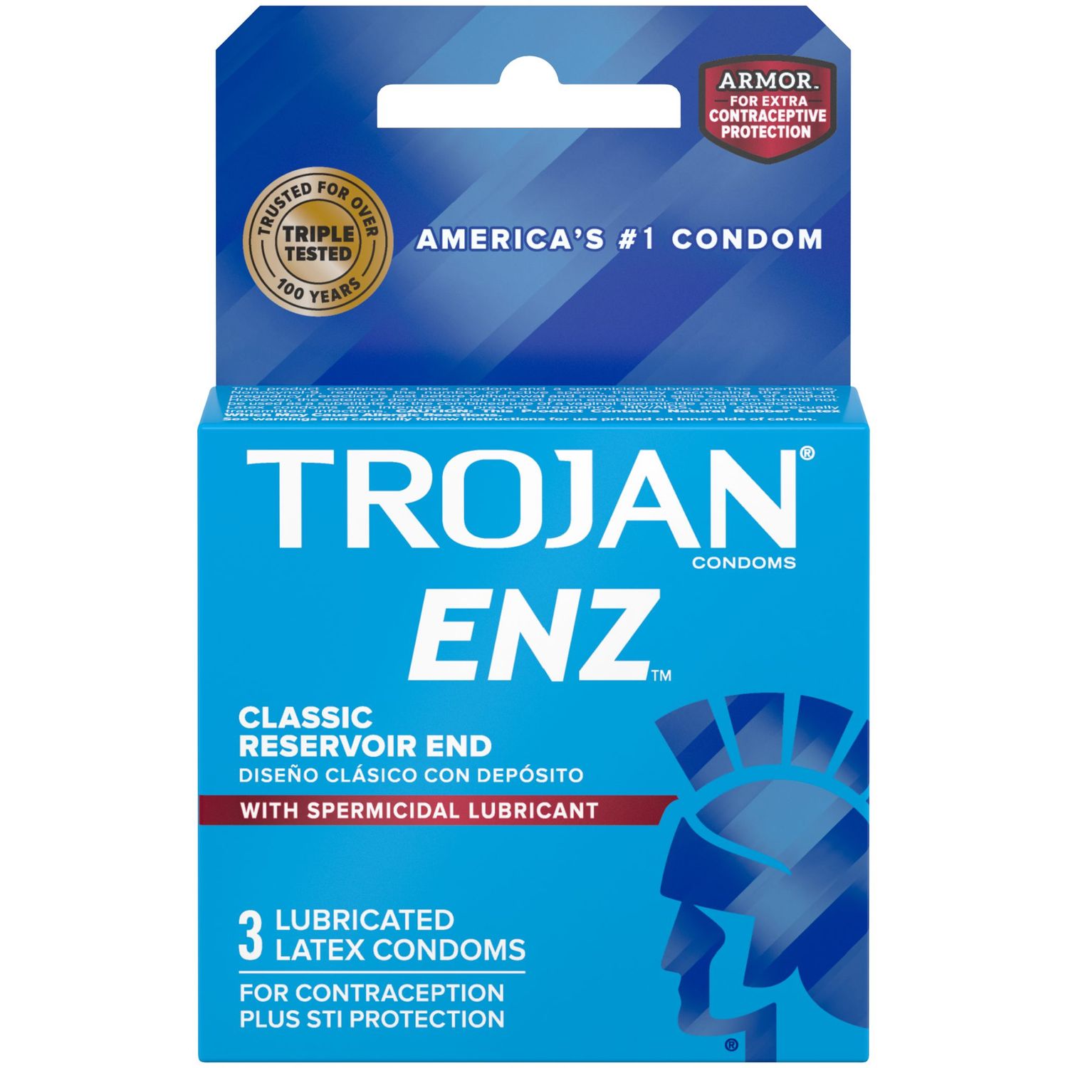 Trojan - ENZ ARMOR Spermicidal - 3ct