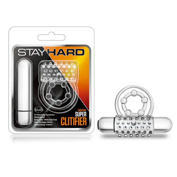 Stay Hard - Vibrating Super Clitifier - Clear
